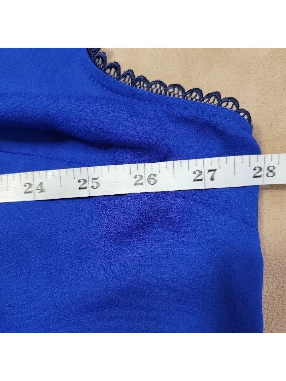 Liz Claiborne Woman Sleeveless Royal Blue Blouse Size 2X EUC - Picture 8 of 10